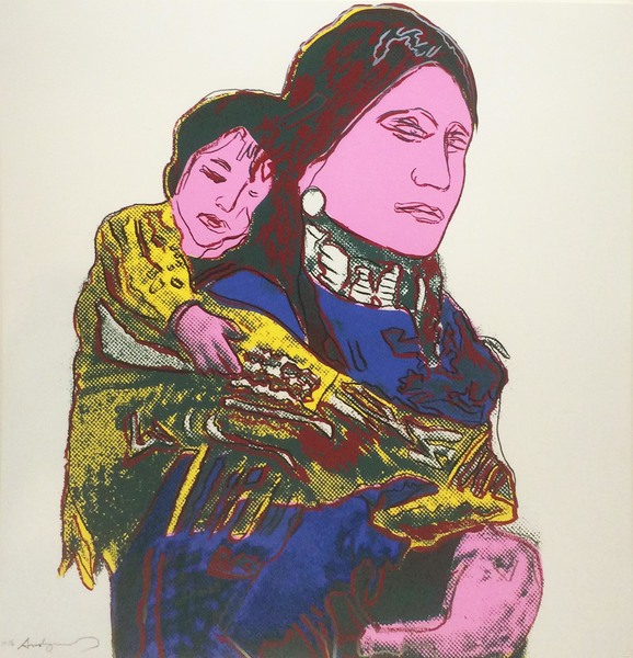 Andy Warhol - Mother and Child - Screenprint - 36 x 36 inches