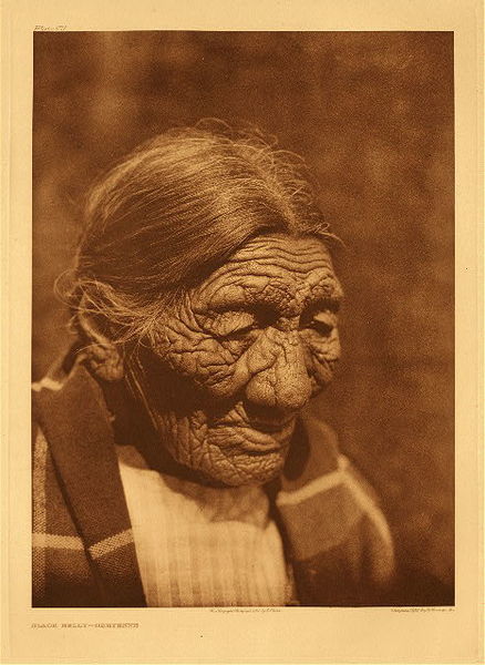Edward S. Curtis - Plate 671 Black Belly - Cheyenne - Vintage Photogravure - Portfolio, 22 x 18 inches