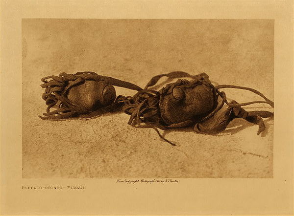Edward S. Curtis - *50% OFF OPPORTUNITY* Buffalo Stones - Piegan - Vintage Photogravure - Volume, 9.5 x 12.5 inches