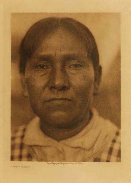 Edward S. Curtis - *50% OFF OPPORTUNITY* A Maidu Woman - Vintage Photogravure - Volume, 12.5 x 9.5 inches