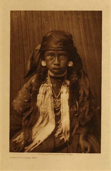 Edward S. Curtis - *50% OFF OPPORTUNITY* Young Kalispel Girl - Vintage Photogravure - Volume, 12.5 x 9.5 inches