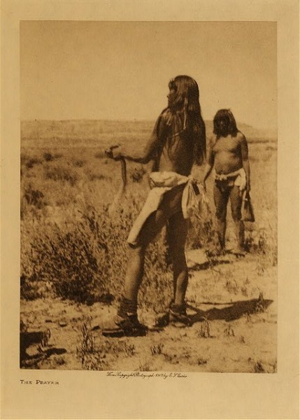 Edward S. Curtis - *50% OFF OPPORTUNITY* The Prayer - Vintage Photogravure - Volume, 12.5 x 9.5 inches