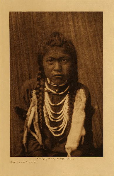 Edward S. Curtis - *50% OFF OPPORTUNITY* Kalispel Youth - Vintage Photogravure - Volume, 12.5 x 9.5 inches