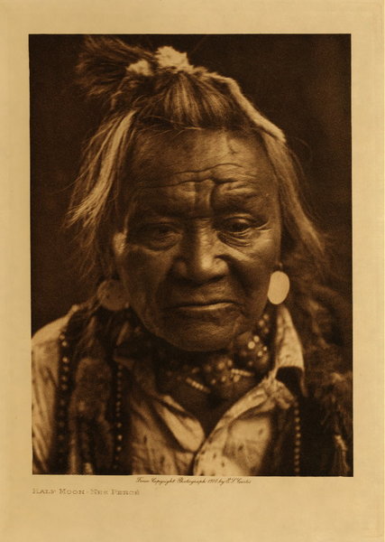 Edward S. Curtis - *50% OFF OPPORTUNITY* Half Moon - Nez Perce - Vintage Photogravure - Volume, 12.5 x 9.5 inches