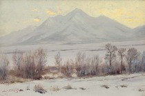 Charles Partridge Adams - Mt. Princeton after Snow - Oil on canvas - 10 x 15 inches