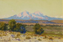 Charles Partridge Adams - Spanish Peak - Watercolor - 9 x 14 inches