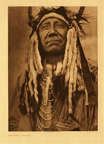Edward S. Curtis - Plate 213 Two Moons - Cheyenne - Vintage Photogravure - Portfolio, 22 x 18 inches