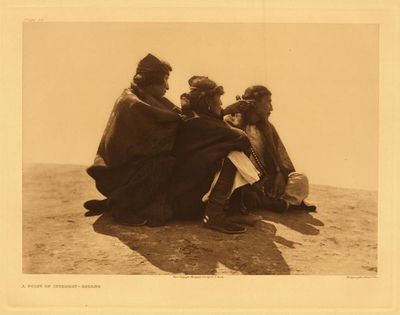 Edward S. Curtis - Plate 036 A Point of Interest – Navaho - Vintage Photogravure - 15 x 19 inches