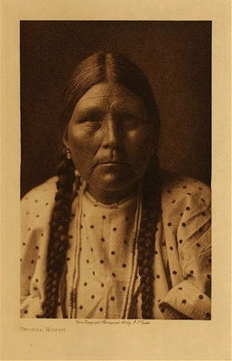 Edward S. Curtis - *50% OFF OPPORTUNITY* Spokan Woman - Vintage Photogravure - Volume, 12.5 x 9.5 inches