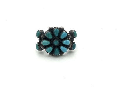 Old Pawn Jewelry - *10% OFF OPPORTUNITY* Fabulous Vintage 1930's Zuni Cluster Ring - Size 7