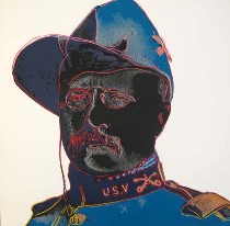 Warhol screenprint: "Teddy Roosevelt" 