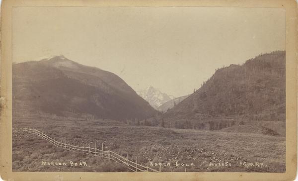 Vintage Aspen Mining Claim Maps and Photographs - Maroon Peak - Aspen, Colorado border=