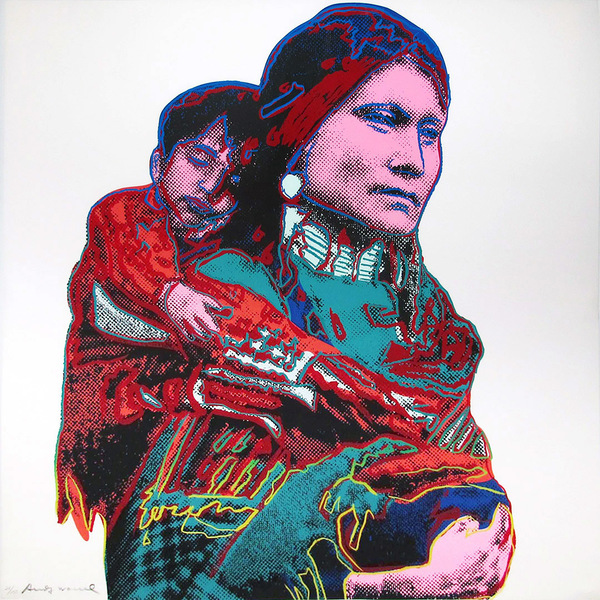 Andy Warhol - Mother and Child - Original Screenprint - 36 x 36 inches