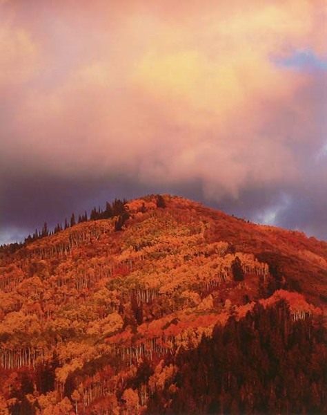 Christopher Burkett - Fiery Mountain Sunset, Utah border=