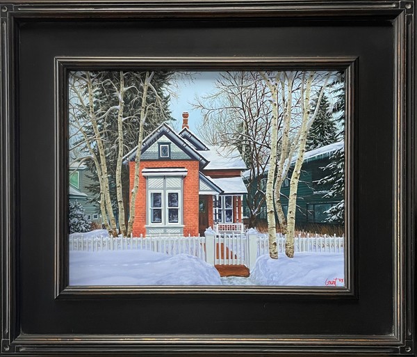 Darren Grant - Winter on East Bleeker - Oil on Panel - 11 x 14 inches