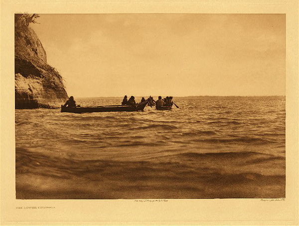 Edward S. Curtis - Plate 286 The Lower Columbia border=