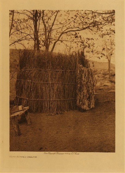 Edward S. Curtis - *50% OFF OPPORTUNITY* Mono Summer Shelter - Vintage Photogravure - Volume, 12.5 x 9.5 inches