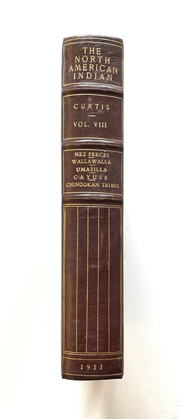 Edward S. Curtis - Complete Volume VIII - Nez Perce, Wallawalla, Umatilla, Cayuse, Chinookan tribes. - Vintage Photogravure - Volume: 12.5 x 9.75 x 2.5 inches