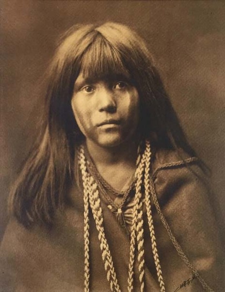 Edward S. Curtis - Mosa - Mohave - Vintage Platinum Print - 14 x 11 inches