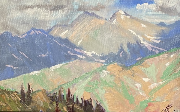 Michael Charron - Above Gore Creek - Oil on Canvas - 6 x 9 inches