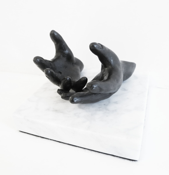 Michael Naranjo - Caroline's Hands - Bronze - 3 1/2 x 41/2 x 4 1/2