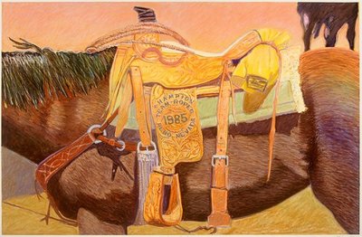 Don Coen - Yellow Rain Jacket - Oil Stick - 41 x 61 inches
