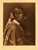 Title: Plate 006 Sigesh - Apache , Date: 1904 , Size: Portfolio, 22 x 18 inches , Medium: Vintage Photogravure , Edition: Vintage