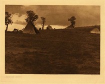  Title: Plate 024 A Hilltop Camp - Jicarilla , Date: 1904 , Size: Portfolio, 18 x 22 inches , Medium: Vintage Photogravure , Edition: Vintage