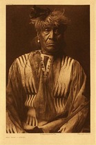  Title:   Plate 174 Red Whip - Atsina , Date: 1908 , Size: Portfolio, 22 x 18 inches , Medium: Vintage Photogravure , Edition: Vintage