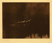  Title:   Plate 290 On Klickitat River (b) , Date: 1910 , Size: Portfolio, 18 x 22 inches , Medium: Vintage Photogravure , Edition: Vintage