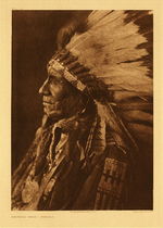  Title:   Plate 108 American Horse - Ogalala , Date: 1908 , Size: Portfolio, 22 x 18 inches , Medium: Vintage Photogravure , Edition: Vintage