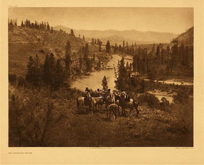  Title:   Plate 242 On Spokane River , Date: 1910 , Size: Portfolio, 18 x 22 inches , Medium: Vintage Photogravure