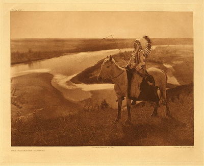 Edward S. Curtis -   Plate 636 The Blackfoot Country - Vintage Photogravure - Portfolio, 18 x 22 inches