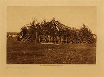  Title: The Sun Lodge - Piegan , Date: 1905 , Size: Volume, 9.5 x 12.5 inches , Medium: Vintage Photogravure , Edition: Vintage