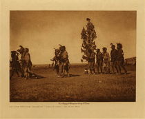  Title: Arikara Medicine Ceremony - Bear, Buffalo, and Night Men , Date: 1908 , Size: Volume, 9.5 x 12.5 inches , Medium: Vintage Photogravure , Edition: Vintage
