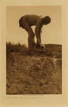  Title: Huka-Lowapi, Fire Carrier Bringing Skull , Date: 1908 , Size: Volume, 12.5 x 9.5 inches , Medium: Vintage Photogravure , Edition: Vintage