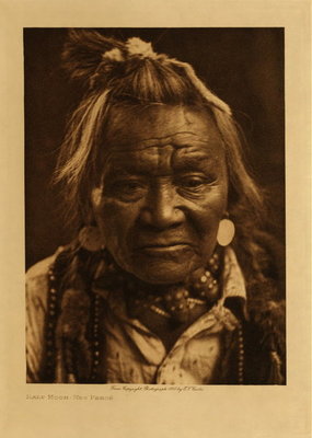 Edward S. Curtis - Half Moon - Nez Perce - Vintage Photogravure - Volume, 12.5 x 9.5 inches