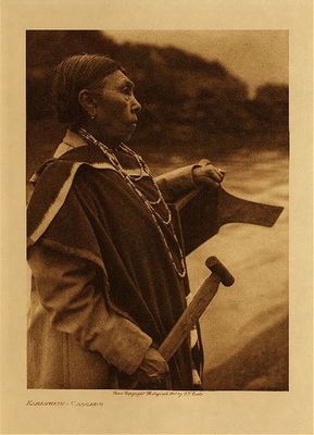  Title: Kamagwaith - Cascade , Date: 1910 , Size: Volume, 12.5 x 9.5 inches , Medium: Vintage Photogravure , Edition: Vintage