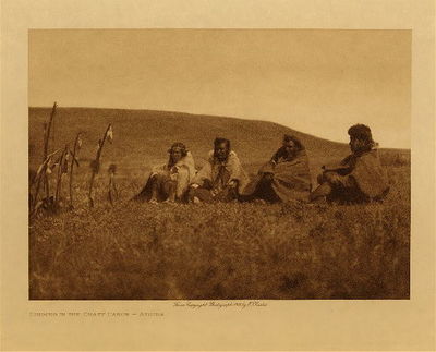Edward S. Curtis -   Singing in the Crazy Dance - Vintage Photogravure - Volume, 9.5 x 12.5 inches