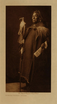  Title: Running Fisher - Atsina , Date: 1908 , Size: Volume, 12.5 x 9.5 inches , Medium: Vintage Photogravure