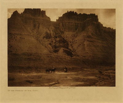  Title:   In the Shadow of the Cliff , Date: 1905 , Size: Volume, 9.5 x 12.5 inches , Medium: Vintage Photogravure