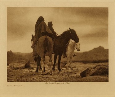  Title:   Sioux Hunters , Date: 1908 , Size: Volume, 9.5 x 12.5 inches , Medium: Vintage Photogravure