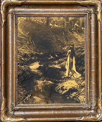  Title: Maid of Dreams , Date: 1906 , Size: 14 x 11 inches , Medium: Vintage Goldtone , Signed: L/L