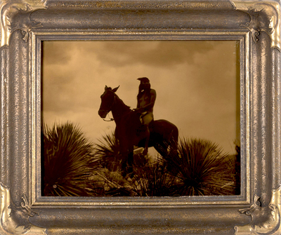 Edward S. Curtis - Scout - Apache - Vintage Goldtone - 11 x 14 inches