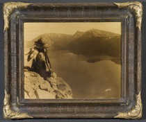 Edward S. Curtis - Crater Lake - Vintage Goldtone - 11 x 14 inches