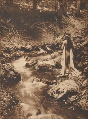 Title: Maid of Dreams , Date: 1906 , Size: 7 ½ x 5 ¾  inches , Medium: Vintage Gelatin Silver Print Photograph , Signed: L/R