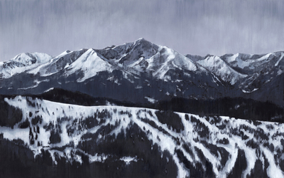  Title: Holy Cross over Vail , Size: 48 x 30 inches , Medium: Oil on Board