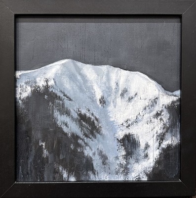 Jared Hankins - Highland Bowl Study (Aspen) - Oil on Board - 8 x 8 inches