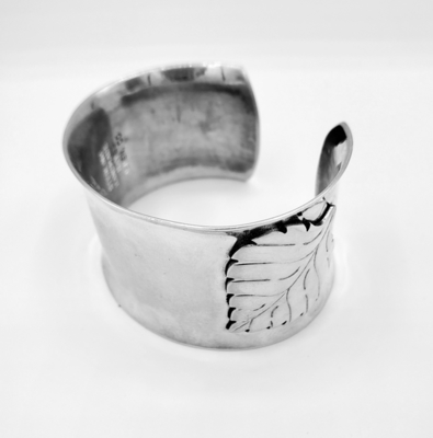 Title: Bracelet: Plain CC , Size: 6 1/4 x 1 1/4 inches , Medium: Sterling Silver , Signed: Signed