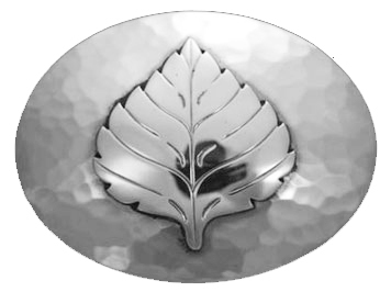  Title: Aspen Leaf Belt Buckle , Size: 2 1.2 x 1 inches (1